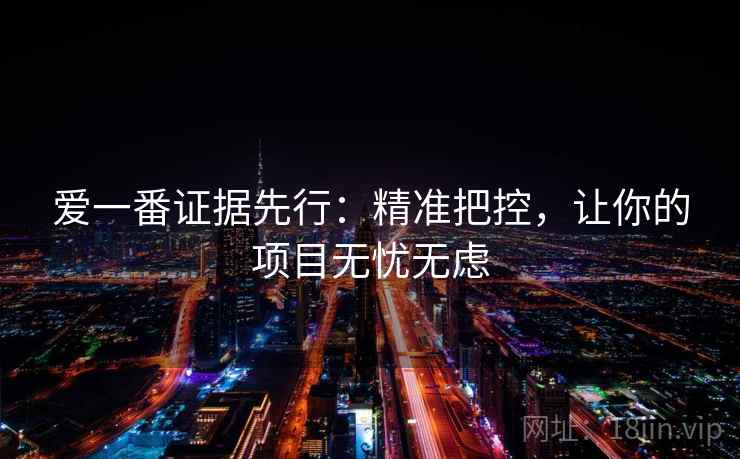 爱一番证据先行:精准把控,让你的项目无忧无虑 第1张 爱一番证据先行:精准把控,让你的项目无忧无虑 第1张