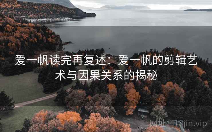 爱一帆读完再复述：爱一帆的剪辑艺术与因果关系的揭秘  第1张